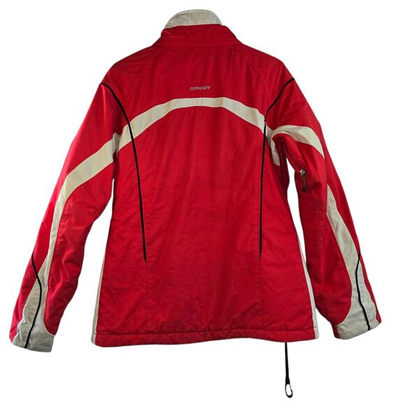 Spyder Women's Red Ski Winter Jacket Size 10 - Picture 2 of 16